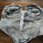 Forever 21 F21 Denim Strapless Top Photo 2