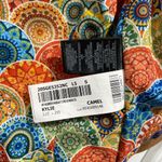 Rare Derimod Expo Kylie Mandala Mosaic Boho Leather Jacket in Camel Size Small Brown Photo 10