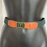 JAGUAR Elegant Green and Brown Belt Sz: 28” Photo 0