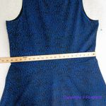 Leota  Women's Cynthia Sleeveless A-Line Dress Black/Blue, women size 2L‎ Photo 5