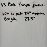 PINK - Victoria's Secret  Sherpa Teddy Long Sleeves  Zip Up Plush Gray Jacket sz XL Photo 11