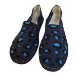 Cole Haan  Cloudfeel Stitchlite Espadrille Sz 8 blue leopard knit shoes Photo 0