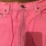 Levi's Vintage Shorts Hot Pink Cut Off Raw Hem High Rise Zip Closure Size 26W Photo 1