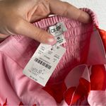 J.Crew Midi Dress Lobster Starfish Print Pink & Red Square Neck Size 6 Photo 3