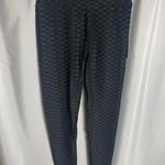 New Mix  Womens Black Textured Leggings Size S/M NWT Casual Activewear Photo 0