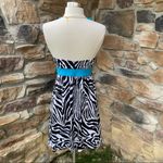 Guess  Zebra Halter Mini Dress Photo 3