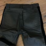 Madewell  Velvet Tuxedo Stripe Black Jeans Size 25 High Rise Denim Jean Photo 2