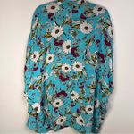 Victoria's Secret  Floral Robe - Turquoise and White size M  100% viscose Photo 4