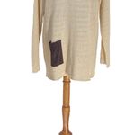 Soft Surroundings  Patch Pocket Sweater Cream Size 1X Neutral Coastal Beach Boho Photo 6