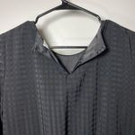 Waverly Grey | Sasha Check Pattern Drop Waist Blouson Mini Dress Black Sz Small Photo 9