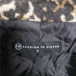 Fashion to figure  Womens Coat Size 0(XL) Leopard Belted Wrap Jacket Animal Print Photo 9