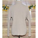 Banana Republic Ladies L Khaki Turtleneck Sweater Ribbed Academia Minimalist Photo 5