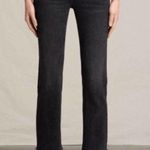 All Saints Black Straight Leg Cropped Jeans - Size 27 Photo 4