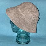Liz Claiborne chenille soft bucket hat gray metal logo vintage NEW size osfa Photo 1
