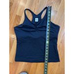 prAna Sabin Chakara Black Tank Top Shelf Bra Medium Yoga Pilates EUC Photo 8