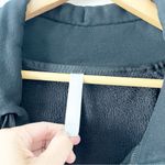 Athleta Cozy Karma 1/4 Zip Sweatshirt Dress in Black Photo 3