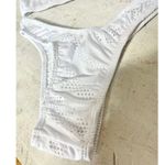 Heart of Sun Eyelet Bikini Top & Low Rise Bikini Bottom Swimset Set White S Photo 1