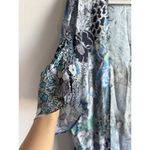 Winton + Waits Women Floral Bombay Blue Kimono Duster Open Front Boho OSFM Beach Size undefined Photo 7
