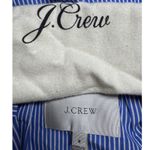 J.Crew ‎ Striped Blazer Cotton Button Front Pockets Blue White Size 8 Photo 4