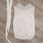 Victoria's Secret VINTAGE Gold Tag  White Lingerie Top With Belt Size Large Photo 0
