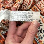 Black Tape Paisley Midi Dress Smocked Boho Fall Earthy Print Women Size Small Red Photo 10