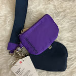Lululemon Dual Pouch Wristlet in Purple and Navy Photo 0