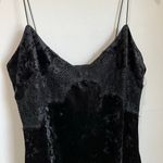 Guess  Black Velvet Goth Lace Trim Mini Dress Size M Photo 2