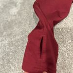Gradual Burgundy Long Sleeve Active Top w/ Zip Pocket & Thumb Holes Size S EUC Red Photo 5