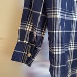 Ralph Lauren Lauren Petite Womens 10P Blue Plaid Buttoned Shirt Elevated Preppy Photo 2