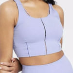 Nike Dri Fit Yoga Luxe Lilac Crop Top with Stitch Detail Size Small Photo 0