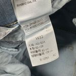 Levis Womens 32 Classic Bermuda Shorts Light Blue Denim Blue Jeans Stretch Photo 8