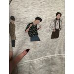 Lane Seven Timothee Chalamet Sweatshirt Cream Print Pullover Women's Medium Gray Photo 5