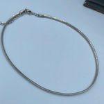 Belle Miss serpentine silver colored choker . Silver Photo 0