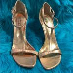 Cathy Jean  EUC T-strap metallic heel Photo 0