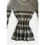 Pink Rose Vintage Y2K 90s Fitted Gray Black Scoop Neck Sweater Preppy Tween Academia L Photo 4