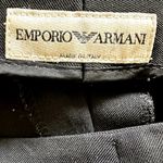 Emporio Armani  Dress Pants Straight Leg Career Preppy Formal Black Waist 27x29 Photo 3
