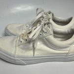 Vans all white old skool sneakers size 7.5 Photo 3
