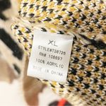 Alice Blue  Size XL Brown Leopard Cheetah Animal Print Eyelash Crewneck Sweater Photo 3