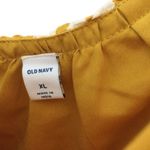 Old Navy Gold Tropical Print Hibiscus Ruffle Midi Dress Photo 6