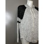 Ambiance Shirt Womens Small Gray Colorblock Hooded Raglan Tunic Top Lightweight Photo 1