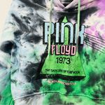 Pink Floyd  Hoodie Women Cropped Tie Dye Pullover Sweatshirt sz Large Photo 1