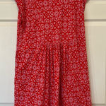 Boden USA Boden Jersey T-Shirt Dress Dragon Floret Tile Red Pink Cotton Womens Size 12 Photo 0