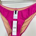 J.Crew Women’s Curved-Waist Cheeky Bikini Bottom in Radiant Fuchsia Size Medium Photo 1