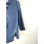 Soft Surroundings HUTTON Tencel Popover Denim Chambray Button Back Small Photo 3