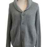 Kenneth Cole  Reaction  30% wool Gray Shawl Collar Cardigan Photo 0