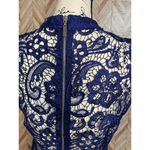 B Darlin  Mock Neck Illusion Lace Bodycon Dress Juniors 13/14 Women’s‎ Large Photo 5