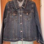 Venezia Woman Plus Dark Wash Embellished Beaded Cotton/Spandex Jean Jacket 18/20 Size undefined Photo 0