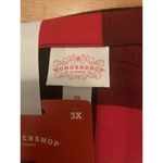 Wondershop Women's Plaid Flannel 2 Piece Pajama Pant Set Pants & Top Red Black Size 3X Photo 1