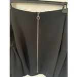 Alexis  Off Shoulder Black Back Full Zip Top: Cardigan Sz M Photo 3