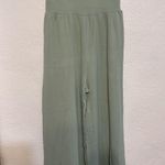 OQQ Women's Dressy Strapless Jumpsuit Green Size L Photo 0